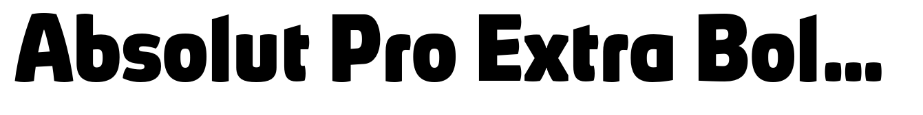 Absolut Pro Extra Bold Upright Italic